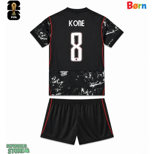 Canada Ismael Kone #8 Replika Babytøj Udebanesæt Børn VM 2026 Kortærmet (+ Korte bukser)